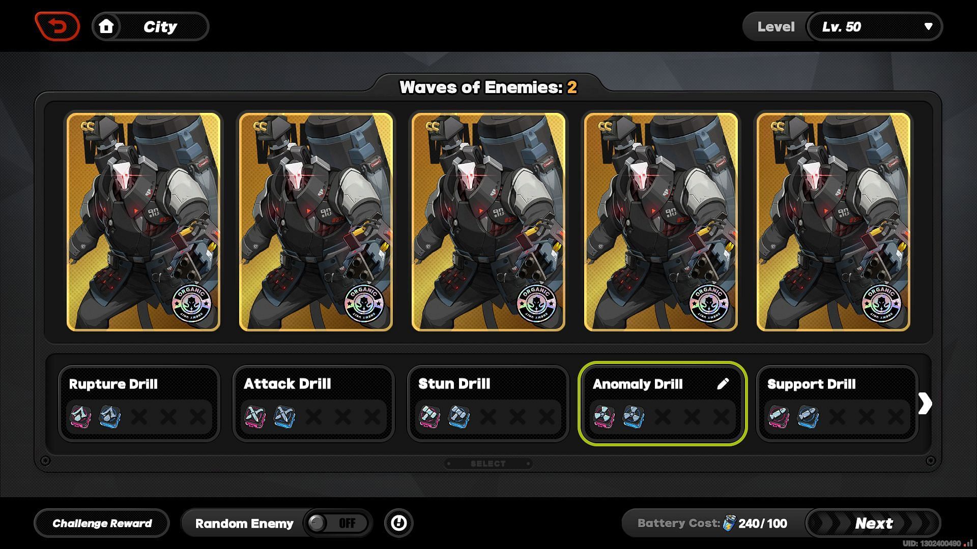 Anomaly Drill (Image via HoYoverse)